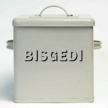 Small Square Bisgedi Bin Putty Grey
