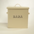 Medium Square Bara Bin Cream