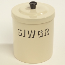 Small Siwgr Canister Cream
