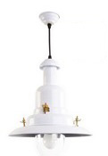 Large Fishermans Pendant in White