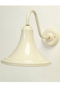 J D Trumpet Wall Light in Cream