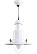 Small Fishermans Pendant in White