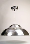 The Retro Pendant Light in Aluminium
