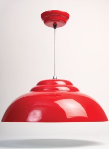 The Retro Pendant Light in Red