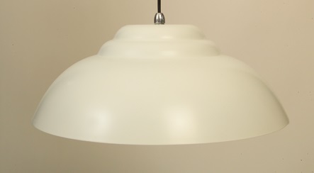 The Retro Pendant Light in Chalk White