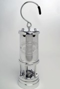 Large All Nickel Effect Miners Lamp